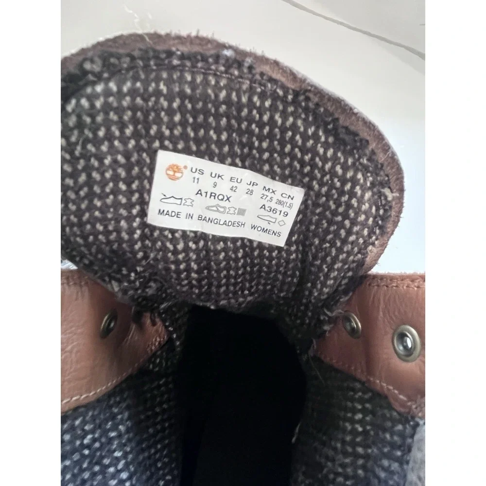 TIMBERLAND Courmayeur Valley 6 Inch Taupe Nubuck Waterproof Boots sz 11 Womens